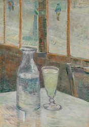 Table de café avec absinthe